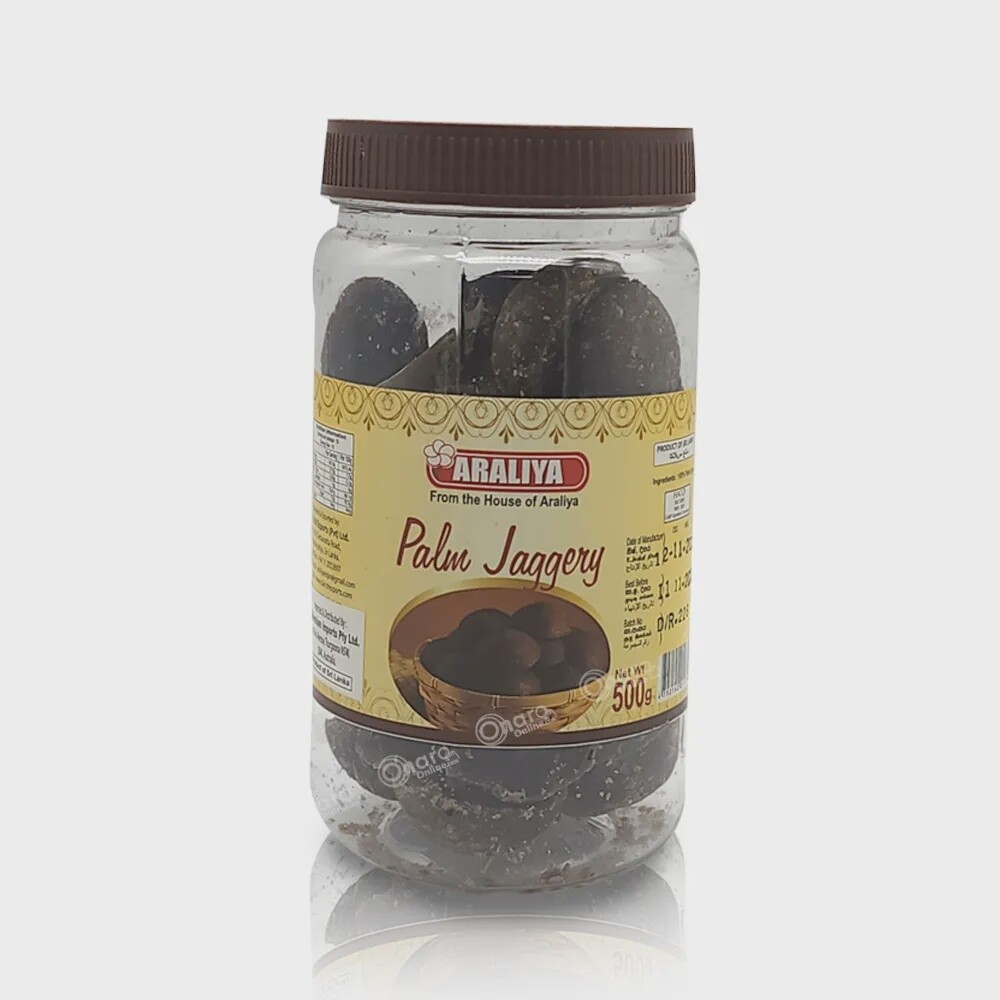 Araliya Palm Jaggery Oval 500g Jar