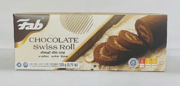 FAB Chocolate Swiss Roll 320g