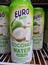 Euro Coconut Water w Pulp 490ml