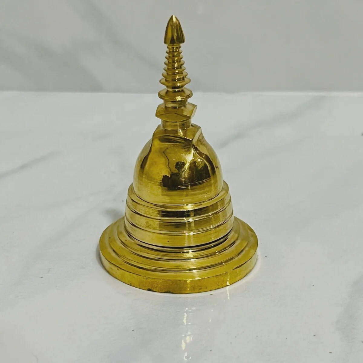 Brass Relic Stupa Casket 7cm