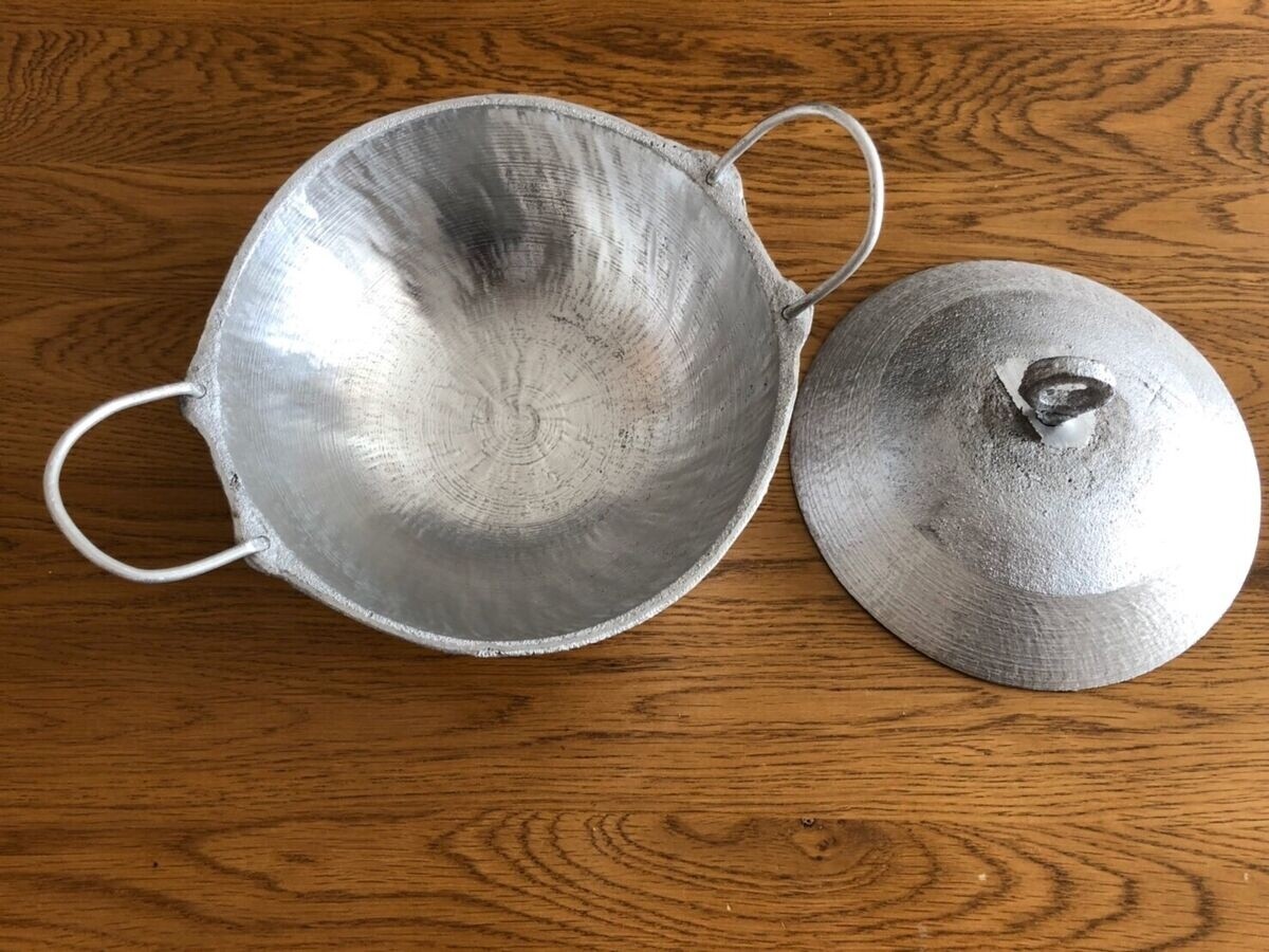 Alum. Hopper Pan w Lid  7&quot;