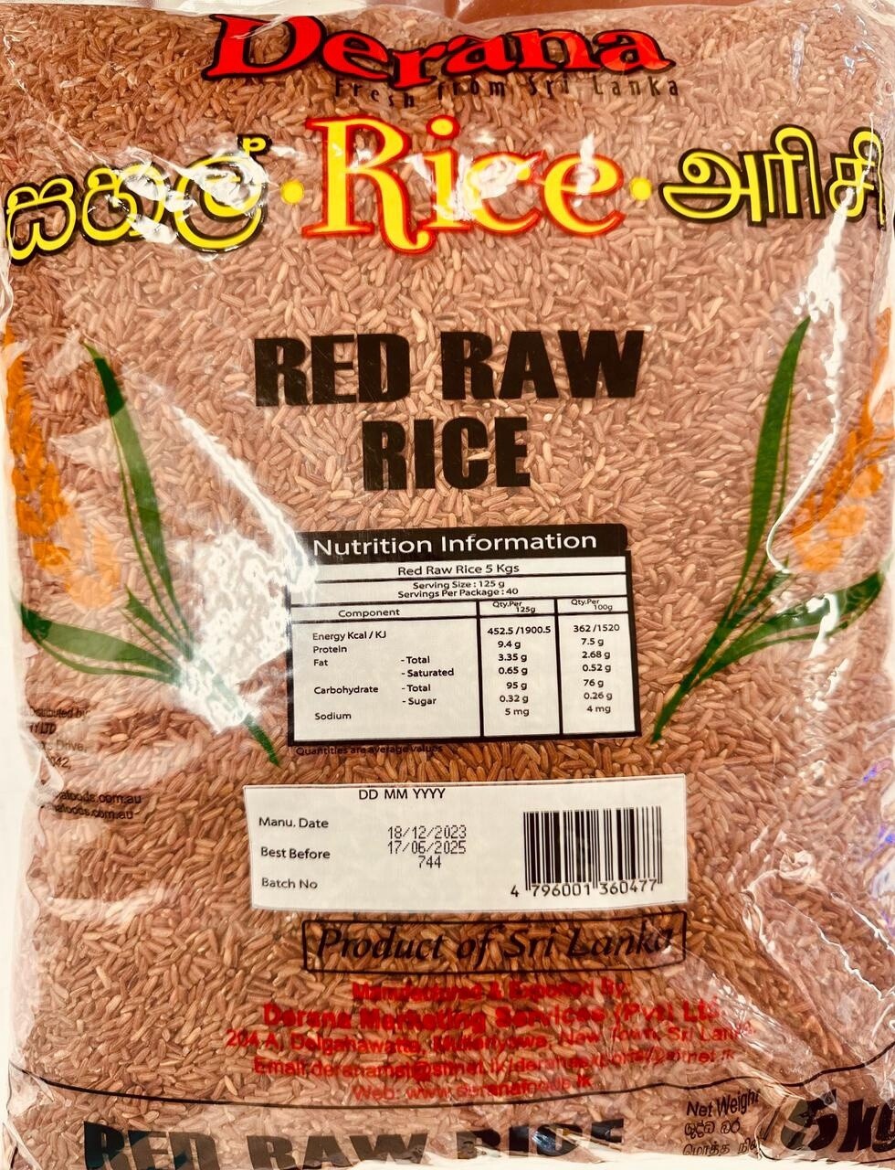 Derana Red Raw Rice 5kg