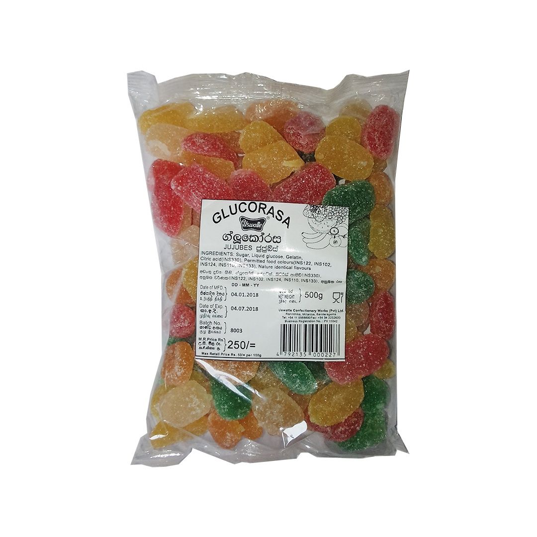 Uswatte Glucorasa Jujubes 500g