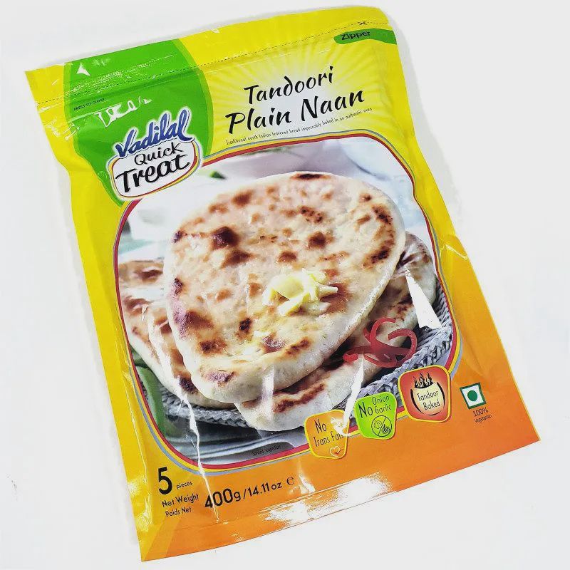 Vadilal Tandoori Footlong Naan 500g - 4pcs