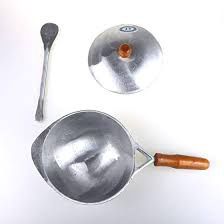 Alu Hopper Pan with Lid &amp; Spoon - L