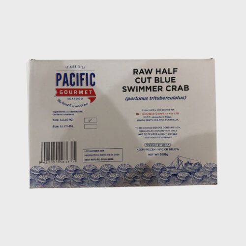 Pacific Half Blue Swimmer Crabs 500g