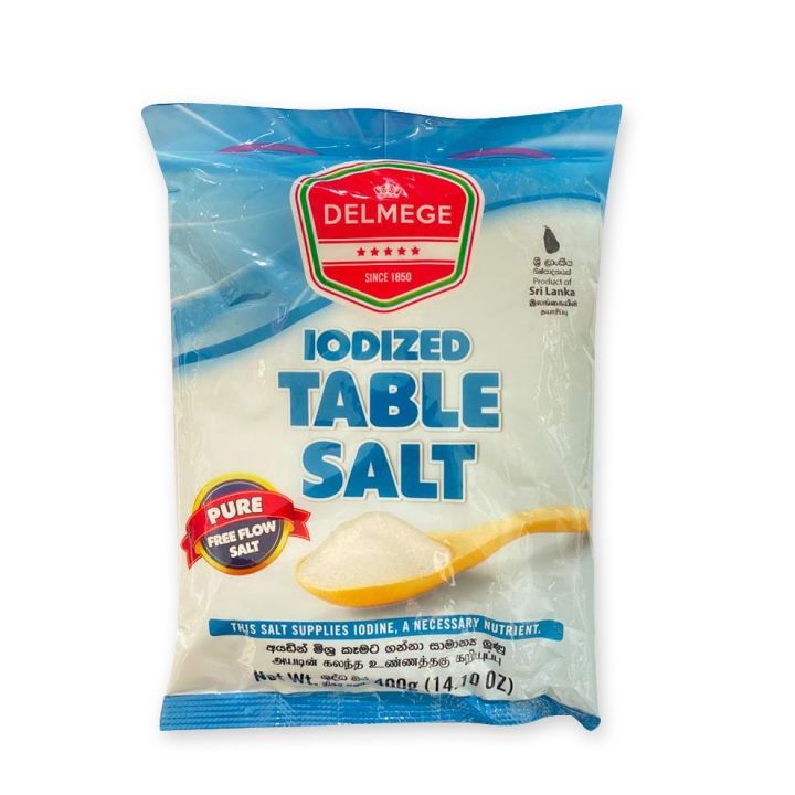 Delmege iodized Table Salt 400g
