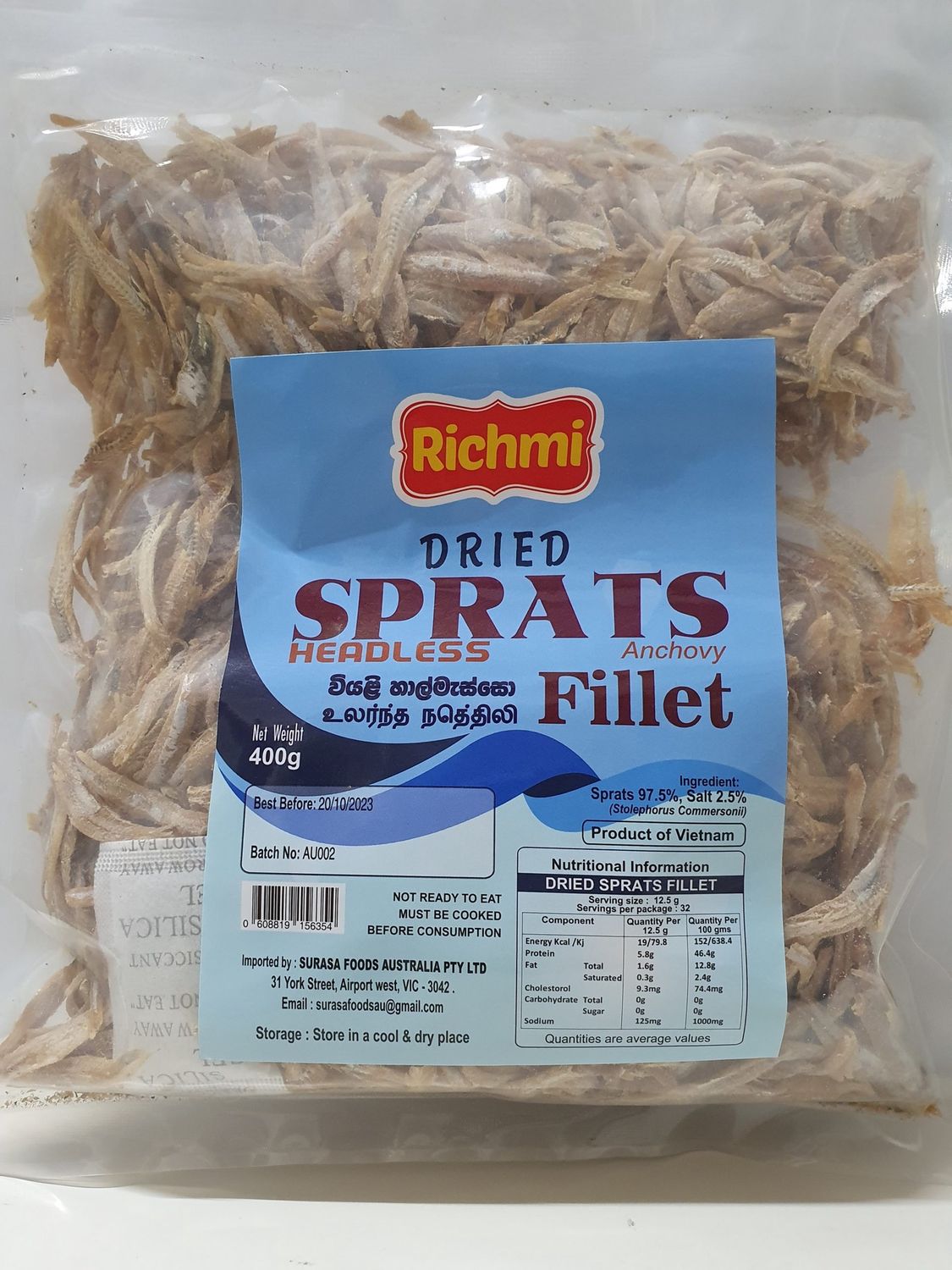 Richmi Sprats Fillet 400g