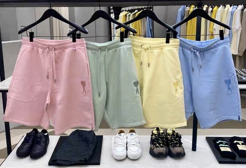AMI SHORTS GREEN / BLUE / YELLOW