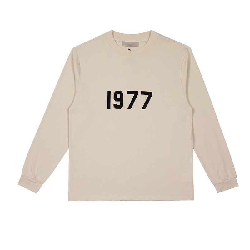 ESSENTIALS  LONG SLEEVES T/KHAKI