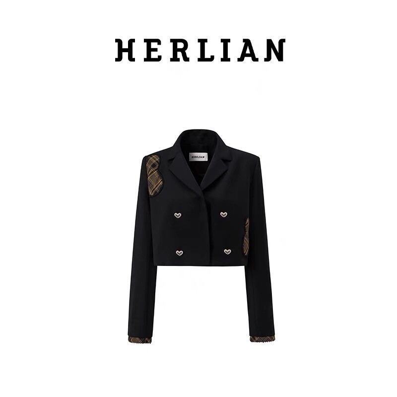HERLIAN BLACK SHORT SUIT