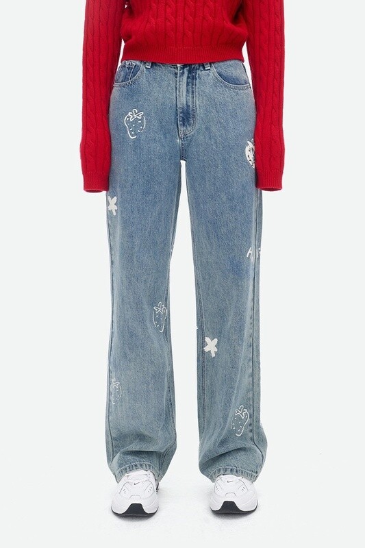 HERLIAN STRAWBERRY PANTS