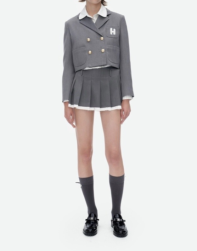 HERLIAN GREY SHORT SUIT