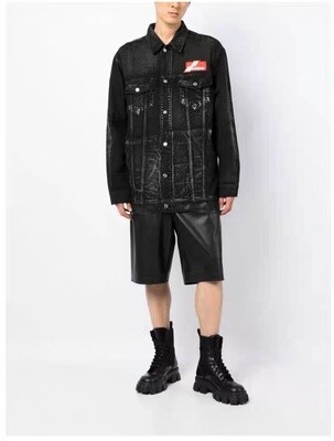 SALE/WE11DONE DENIM JACKET BK