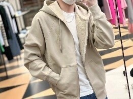 SALE/AMI ZIP HOODIES KHAKI