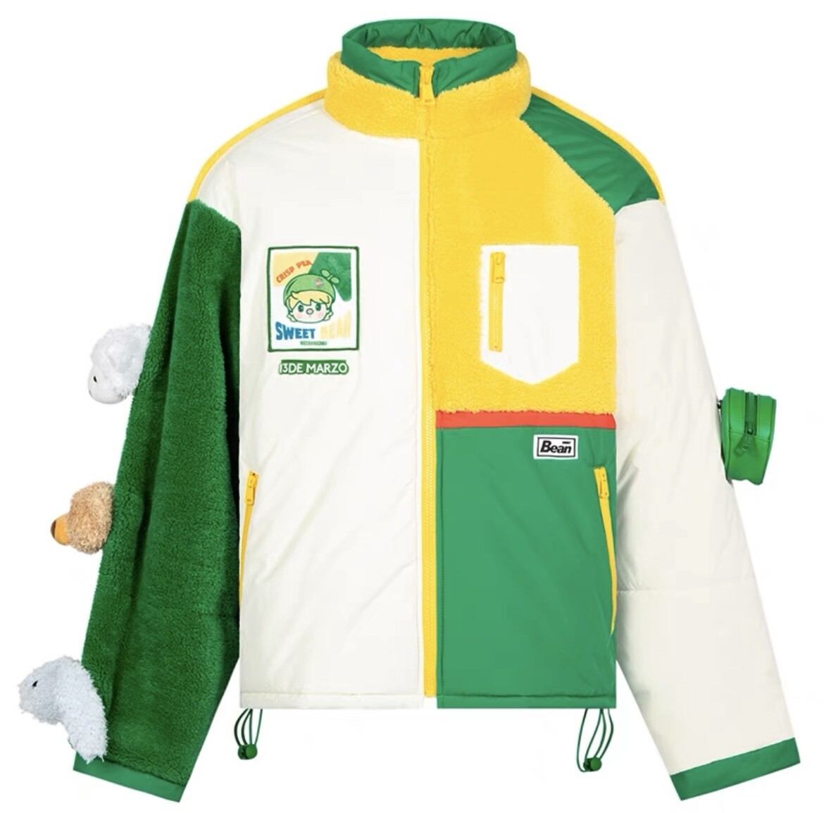 SALE/13DE MARZO x POP MART LAMB WOOL COAT/ GREEN