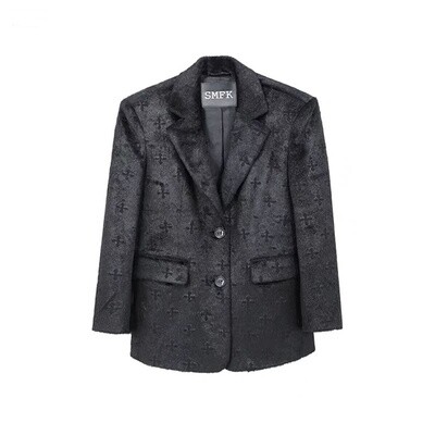 SALE/SMFK BLACK FUR COAT