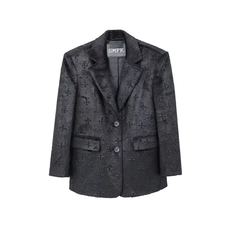 SALE/SMFK BLACK FUR COAT