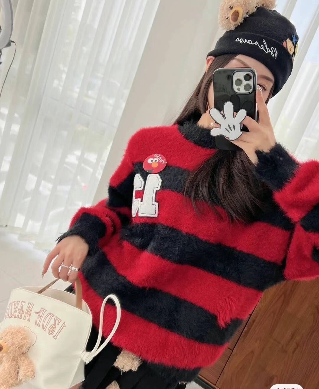 SALE/13DE MARZO SESAME ELMO BEAR SWEATER