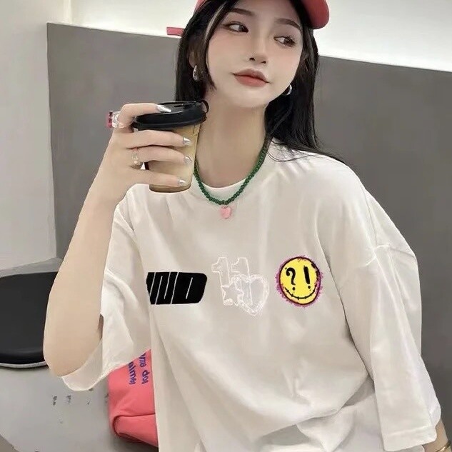 WE11DONE SMILEY LOGO TEE/ WHITE