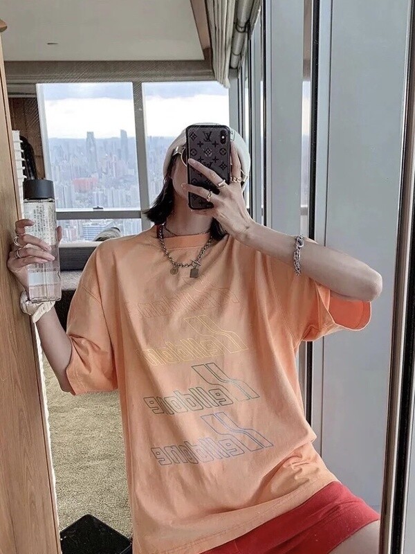 WE11DONE LOGO TEE / ORANGE