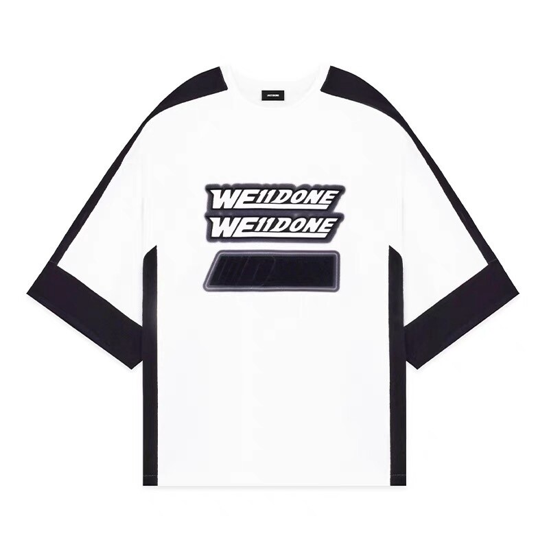 WE11DONE TEE WH&amp;BK