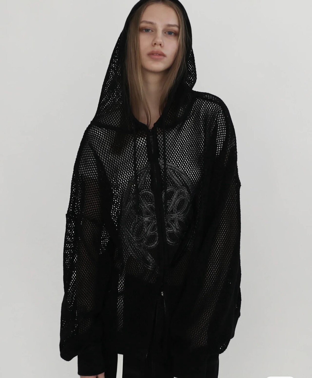 BADBLOOD  ZIP HOODIE/ BK