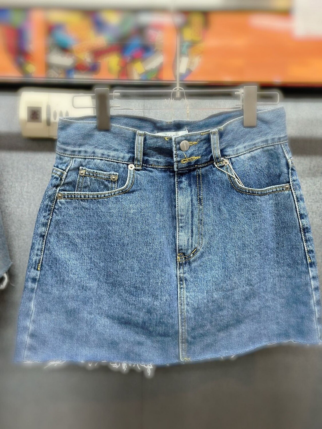 LEFANCY SEOUL SKIRT SHORTS/DENIM BLUE