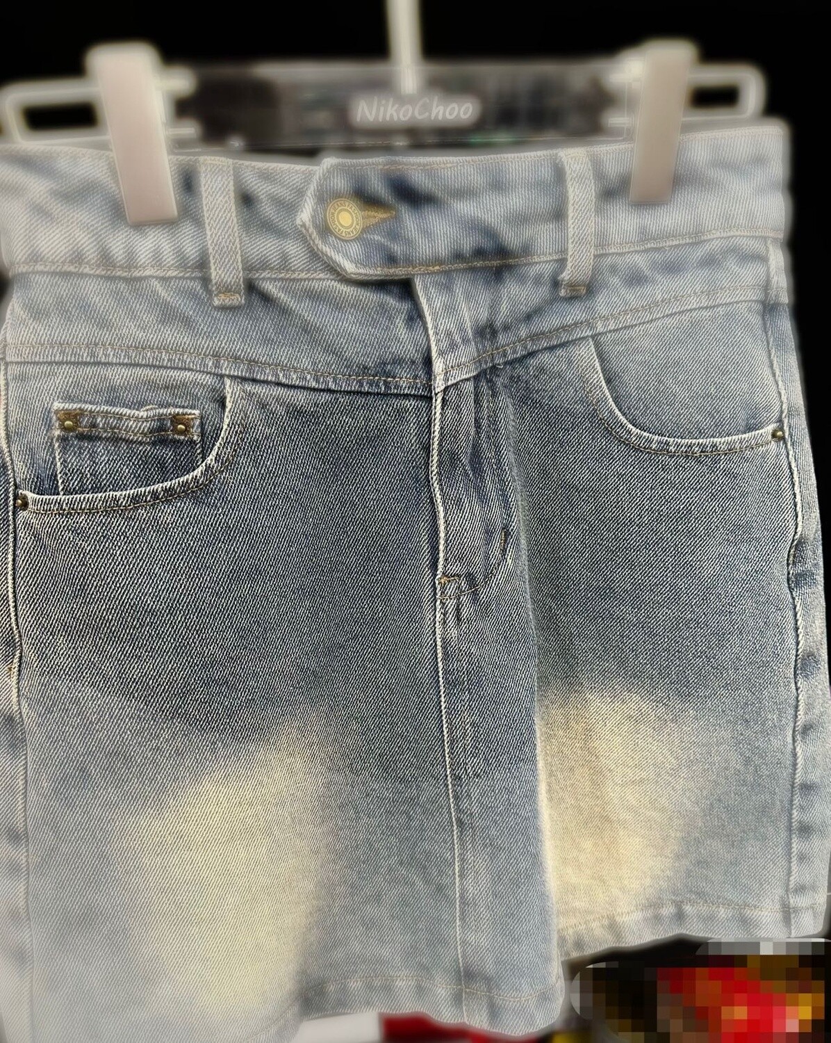 GLAMOROUS DENIM SKIRT / LIGHT WASHED  BLUE