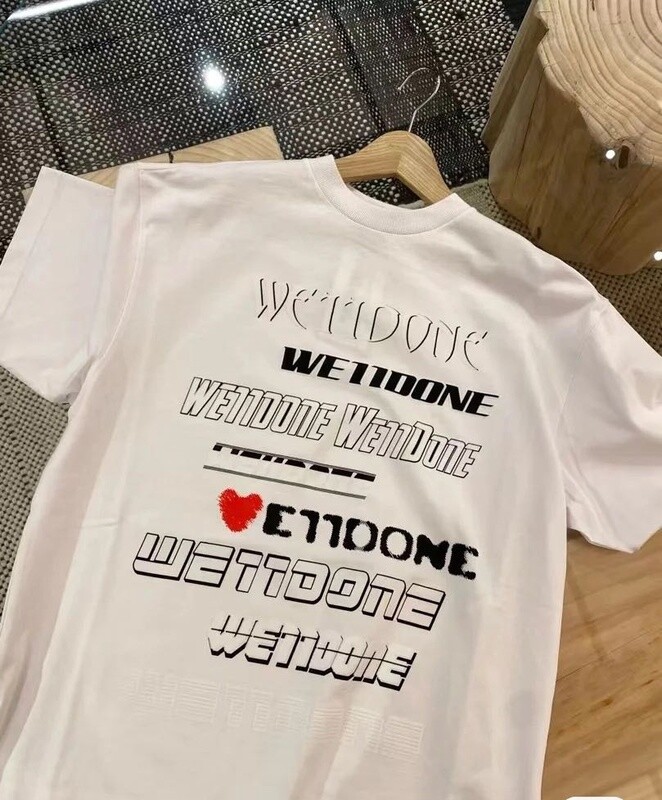 WE11DONE  FULL LOGO TEE  WHITE