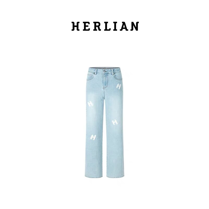 HERLIAN H LOGO JEANS