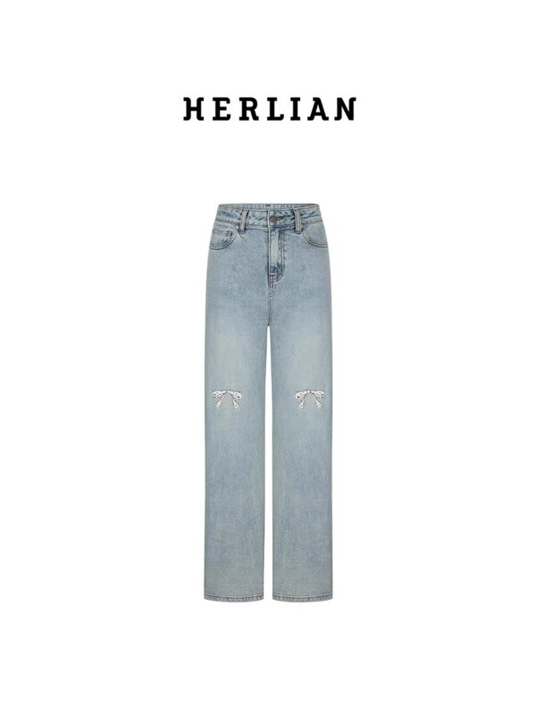 HERLIAN JEANS  BOWKNOT