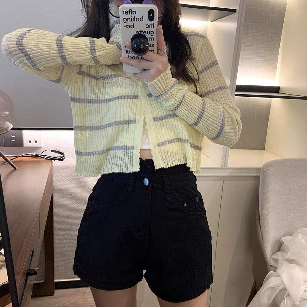 SUN PROTECTION CARDIGAN YELLOW