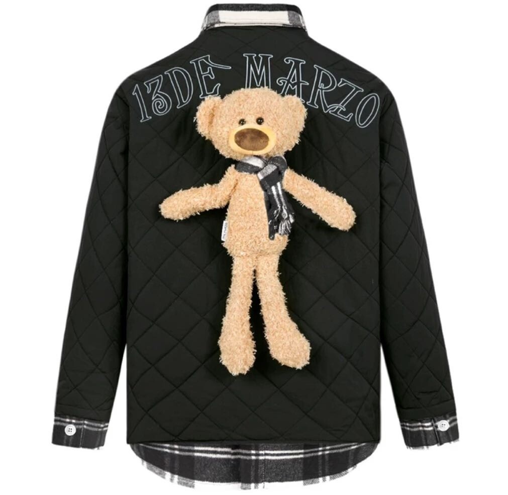 13DE MARZO BEAR PADDED JACKET BK/S