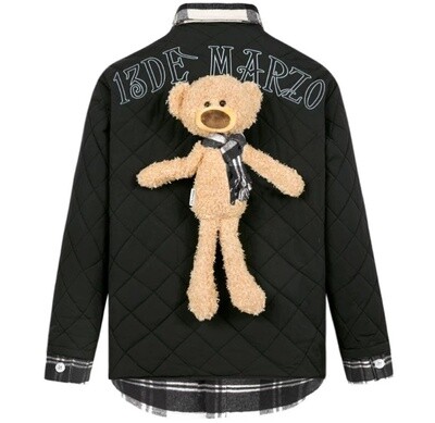 13DE MARZO BEAR PADDED JACKET BK/S