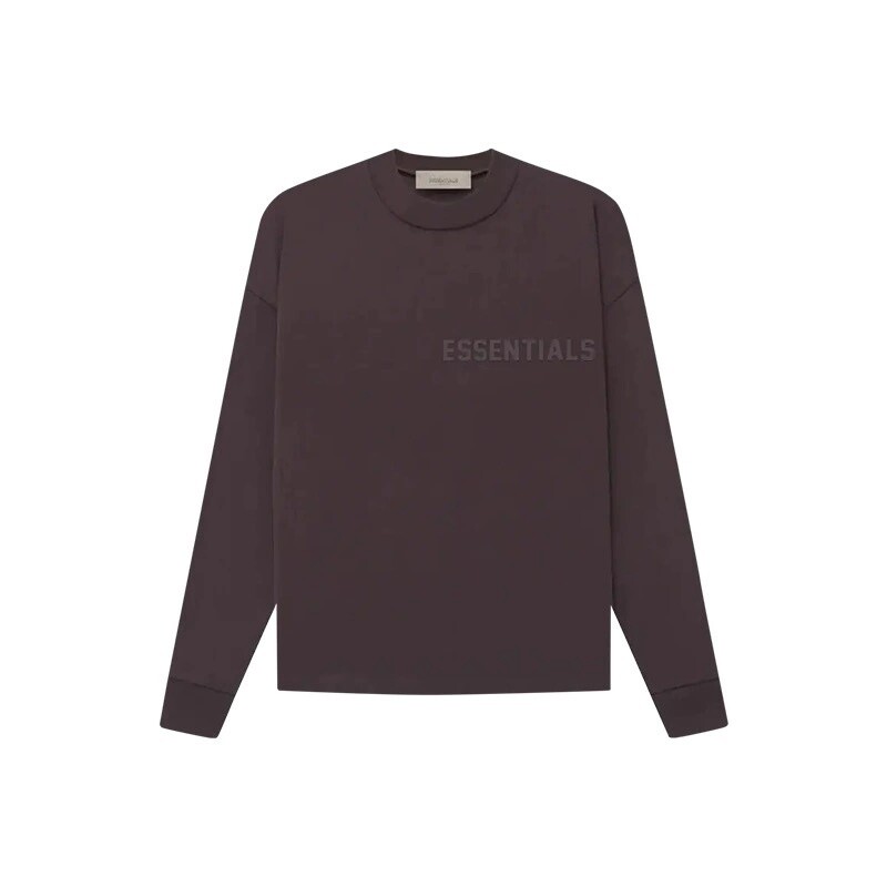 ESSENTIALS  LONG SLEEVE PURPLE TEE 211