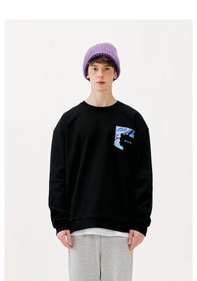 NOISY TEEDY SWEATER  SHIRT BALCK