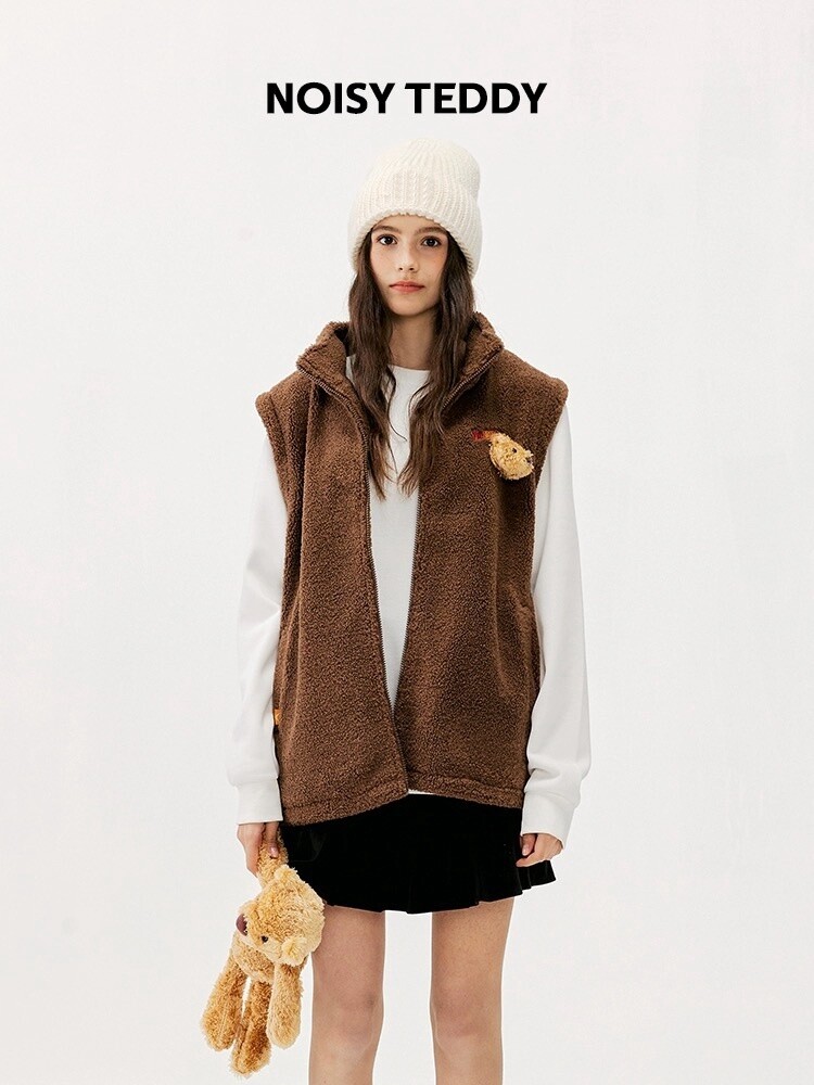 NOISY TEEDY TANK BROWN COLOR /MID