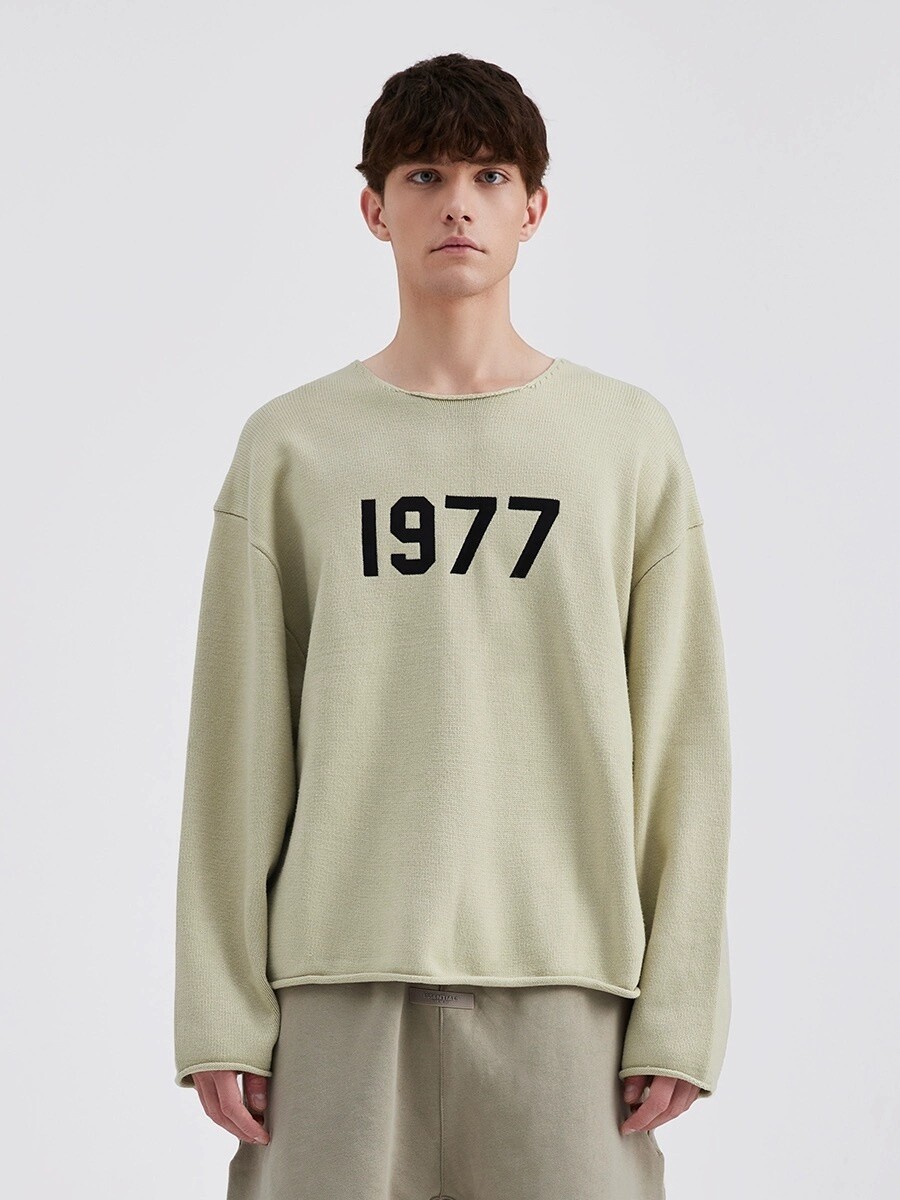 ESSENTIALS 1977 SWEATER/LIGHT GREY