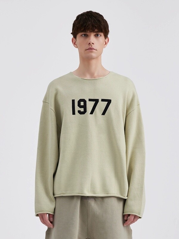 ESSENTIALS 1977 SWEATER/LIGHT GREY