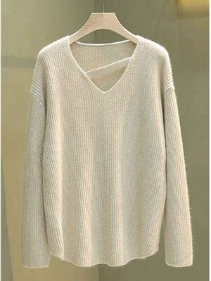 SWEATER GREY/ WHITE