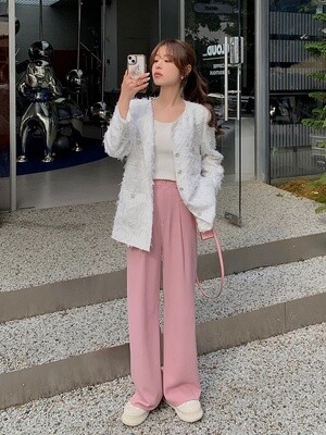 WHITE CHANEL STYLE COAT/F/ 05