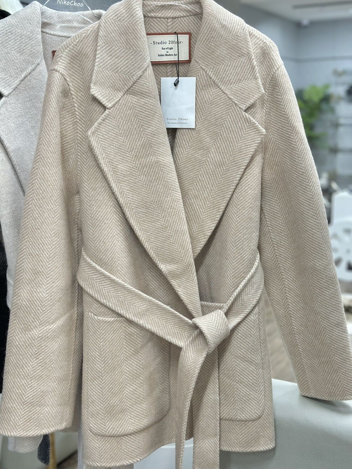 LONG WOOL OVERCOAT/ KHAKI