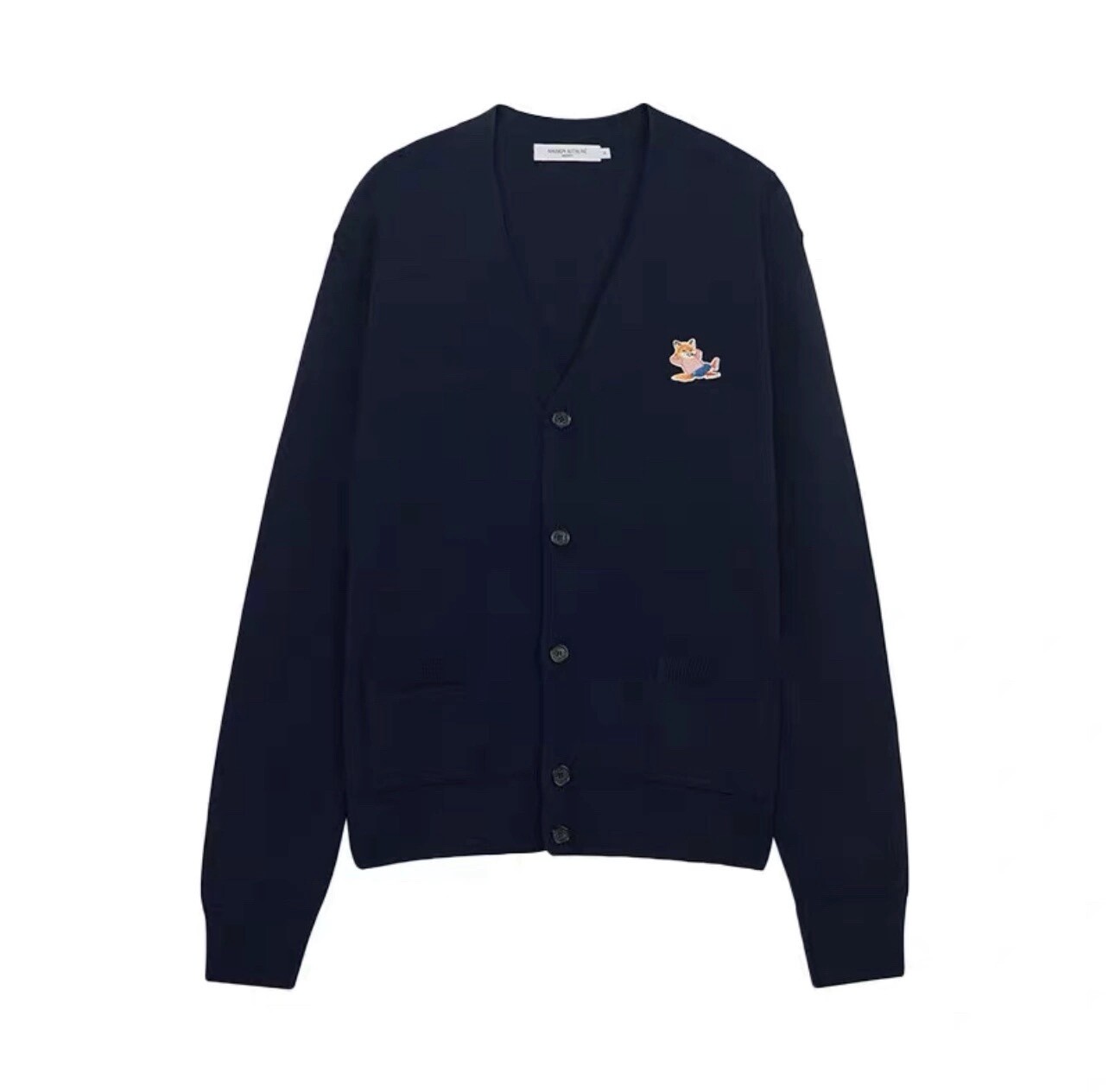 MAISON KITSUNE CARDIGAN/ NAVY BLUE