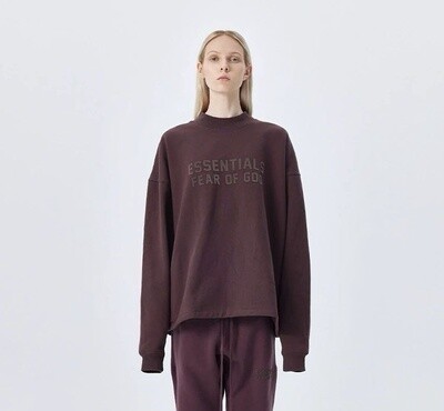 ESSENTIALS SWEATSHIRT/ PLUM
