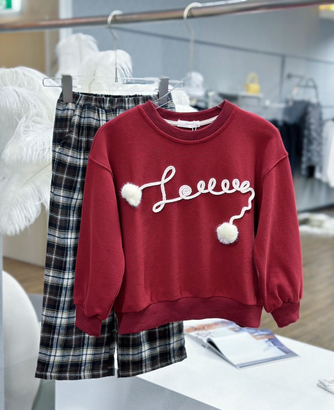 SWEATERSHIRT RED KIDS