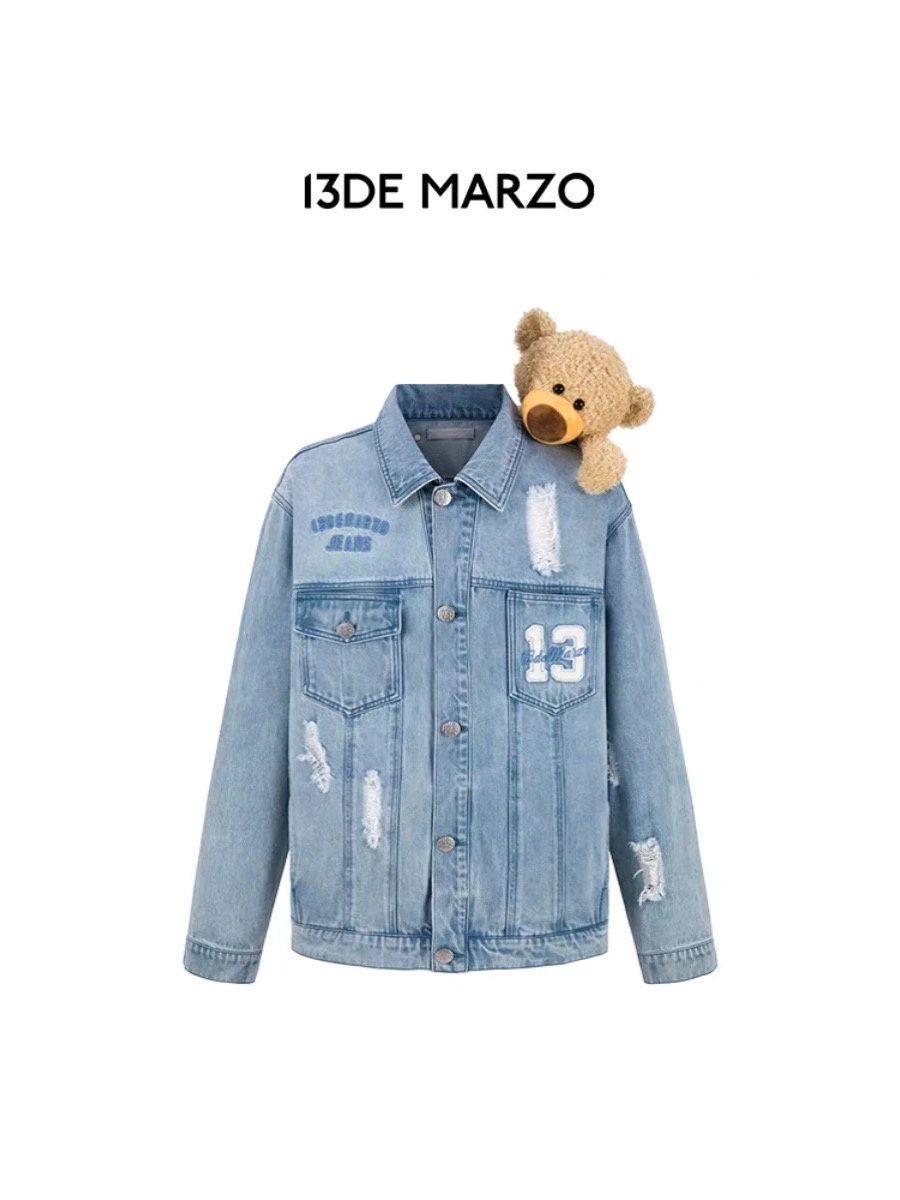 13DE MARZO HUGE DOOZOO DENIM JACKET BLUE