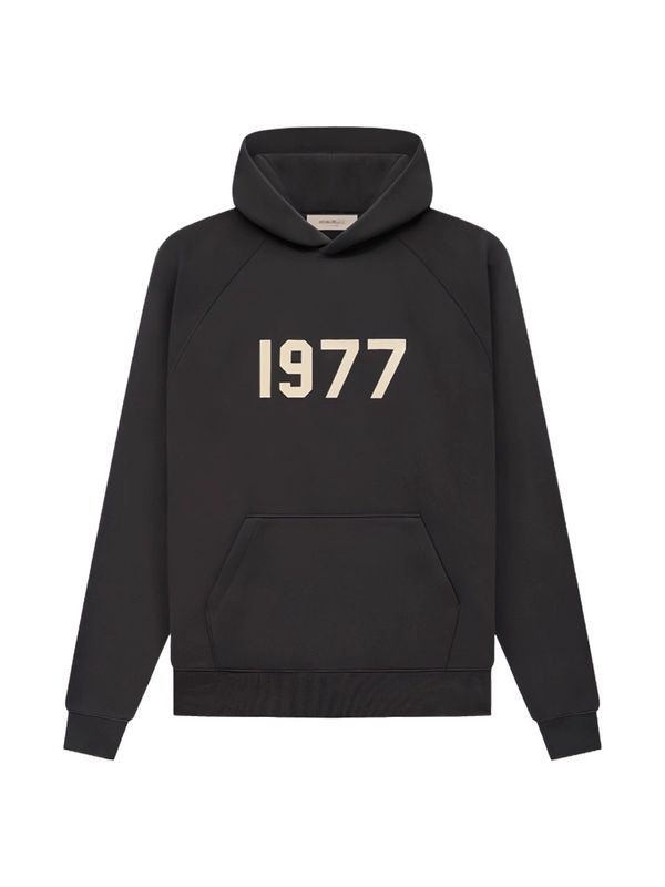 ESSENTIALS 1977 BLACK HOODIE 402
