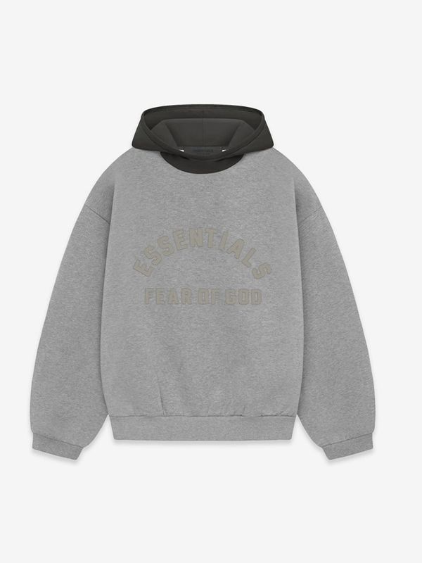 ESSENTIALS GREY HOODIE 407