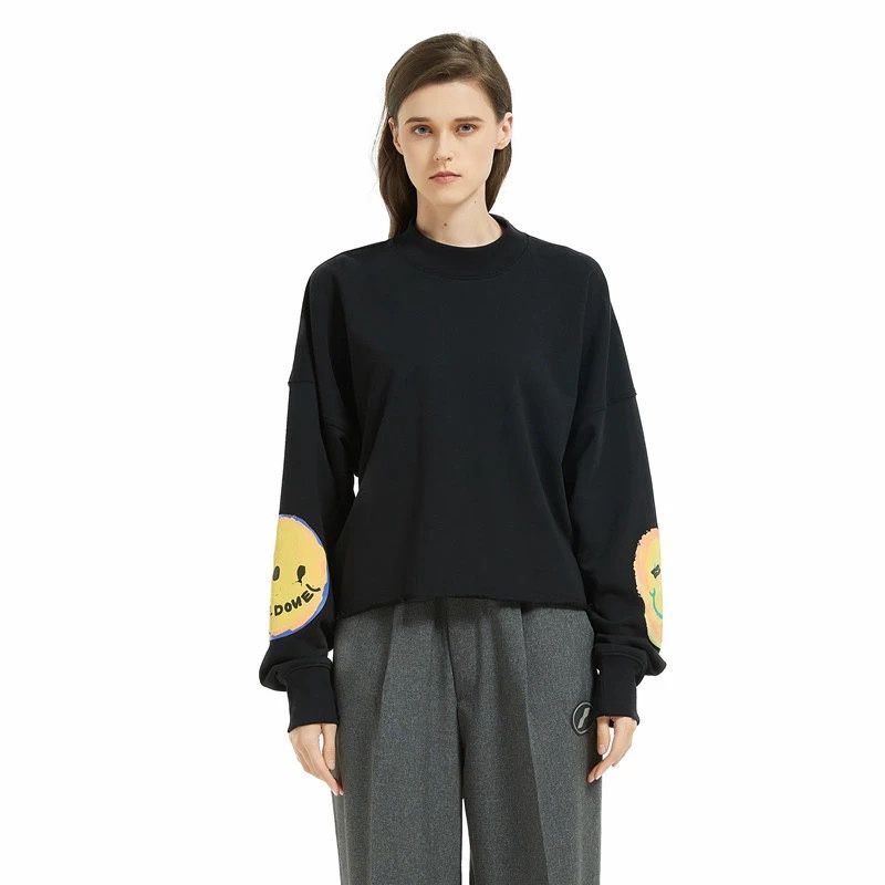 WE11DONE  SMILE SWEATSHIRT BLACK